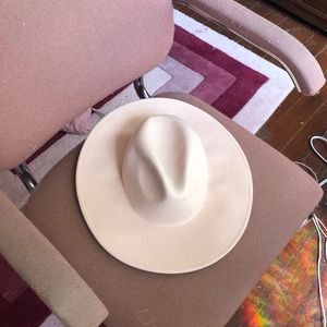 Mauve Free People cowboy stetson hat